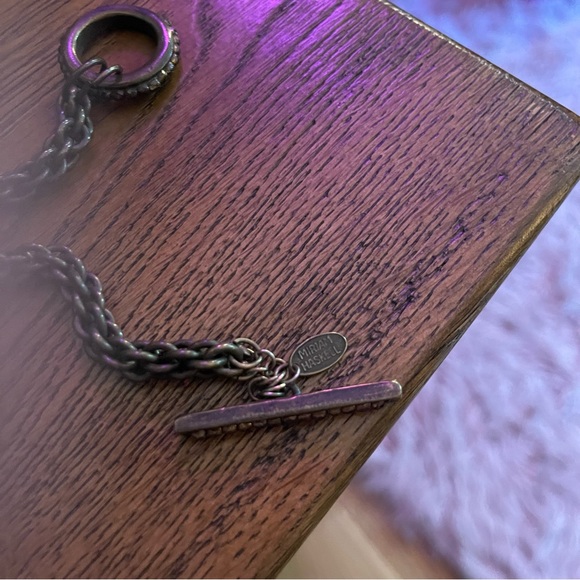 𝐁𝐔𝐘 𝐎𝐑 𝐁𝐘𝐄💥MIRIAM Haskell Necklace- coin pendant beaded chain w/ toggle closure - Picture 5 of 10